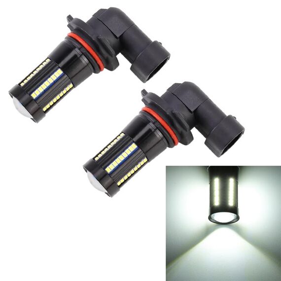 2 PCS 9005 DC9-16V / 8.2W / 6000K / 655LM Fendinebbia per auto 66LED Lampade SMD-2016