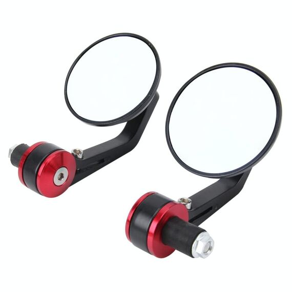 Specchietto retrovisore universale da 2 pezzi per moto di forma rotonda per la maggior parte delle moto