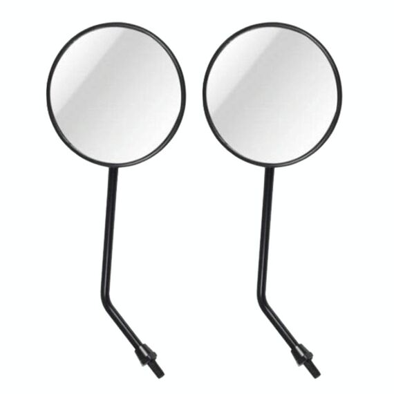 Specchietto retrovisore posteriore con supporto in metallo per guscio in ABS universale da 2 pezzi per JH70 JC70 CG125