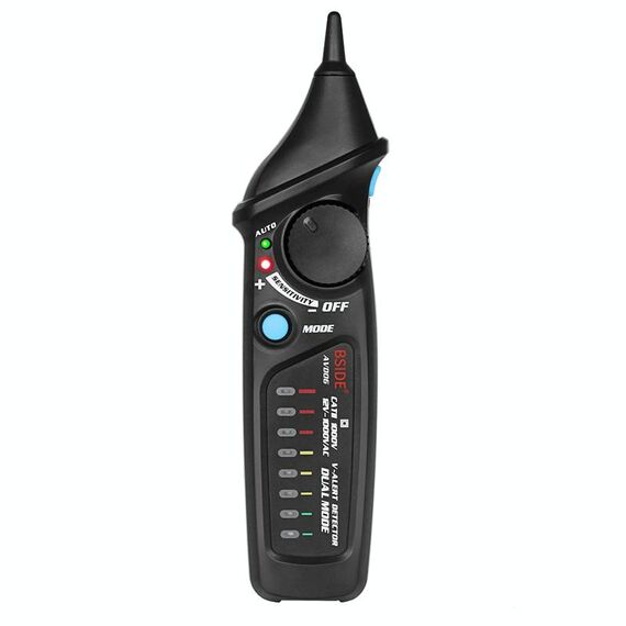 Rilevatori di tensione CA non contatto BSID06 non contatto 12 ~ 1000 V Tipo di penna elettroproba a induzione ACV Electric Testers Tool con luce LED (nero)