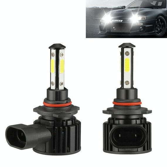 F8 9005 2 PCS 22W 3000LM 6000K Quattro lati DOB LED Lampadine fendinebbia Kit di conversione abbaglianti DC 9-32V