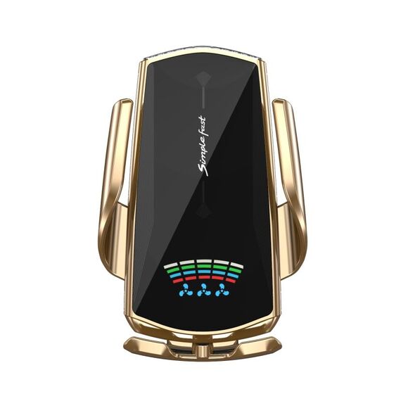 N1 Car Caricabatterie wireless magnetico induttivo automatico (oro champagne)
