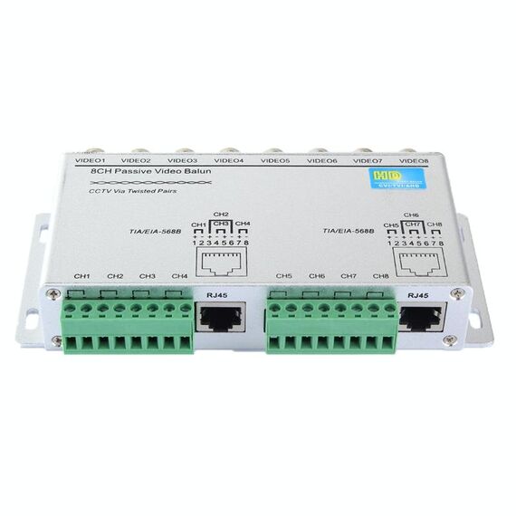 HD208 HD-CVI / TVI / AHD CCTV 8CH Video Balun passivo