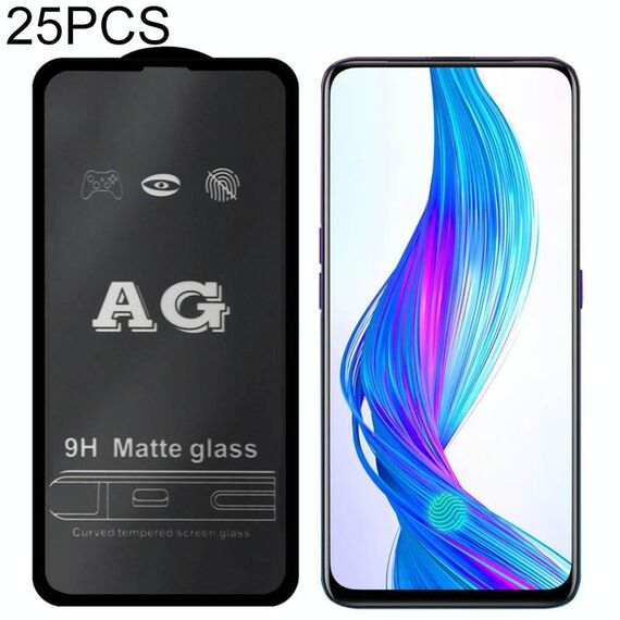 25 PCS AG Matte Glassed Cover Full Cover Temperato per OPPO R11