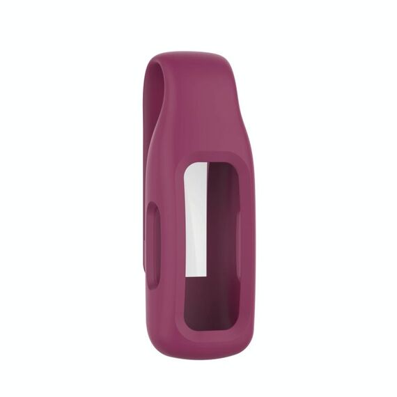 Per Fitbit ISPIRE 2 Custodia protettiva in silicone in lamiera in acciaio (rosso vino)