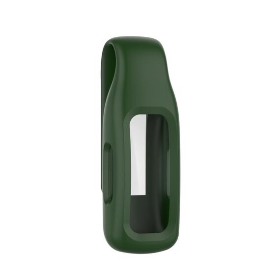 Per Fitbit ispira 2 copertura di clip di protezione in silicone in lamiera d'acciaio (verde dell'esercito)
