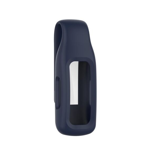 Per Fitbit Inspire 2 Copertura per clip protettive in silicone in lamiera d'acciaio (Midnight Blue)