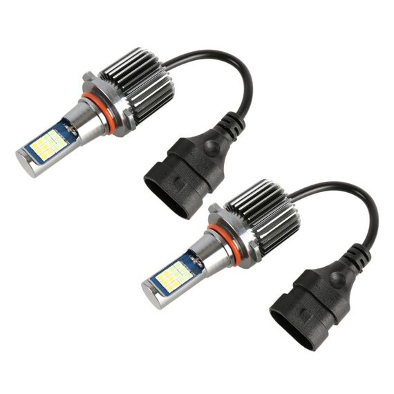 9005 2 PCS DC12-24V / 10.5W Fendinebbia a doppio colore per auto con 24 LED SMD-3030 e corrente costante, confezione (luce bianca + luce blu ghiaccio)
