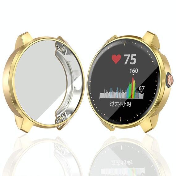 Per Garmin Vivoactive 3 Versione musicale Cassa protettiva TPU (oro)