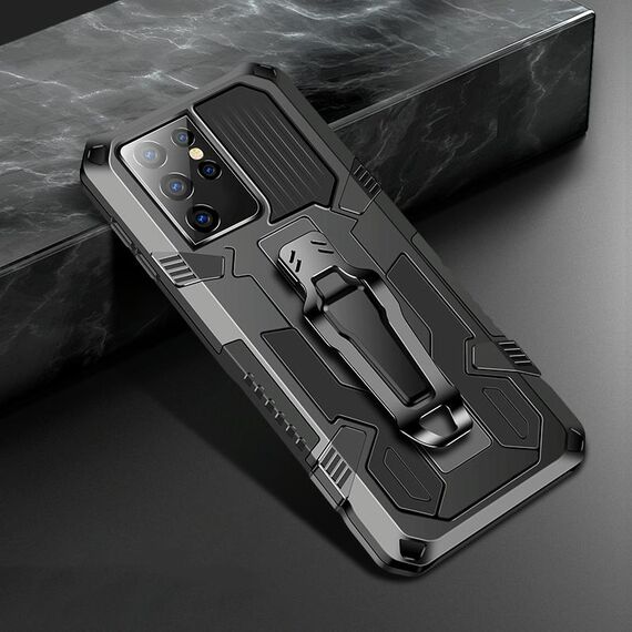 Per Samsung Galaxy S30 Ultra Machine Armor Warrior Custodia protettiva antiurto per PC + TPU (nera)