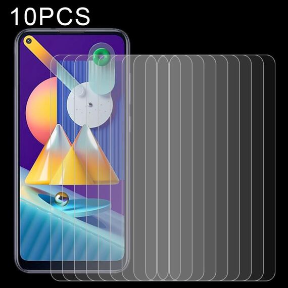 Per Samsung Galaxy M11 e A11 10 PCS 0.26mm 9H 2.5D Pellicola in vetro temperato