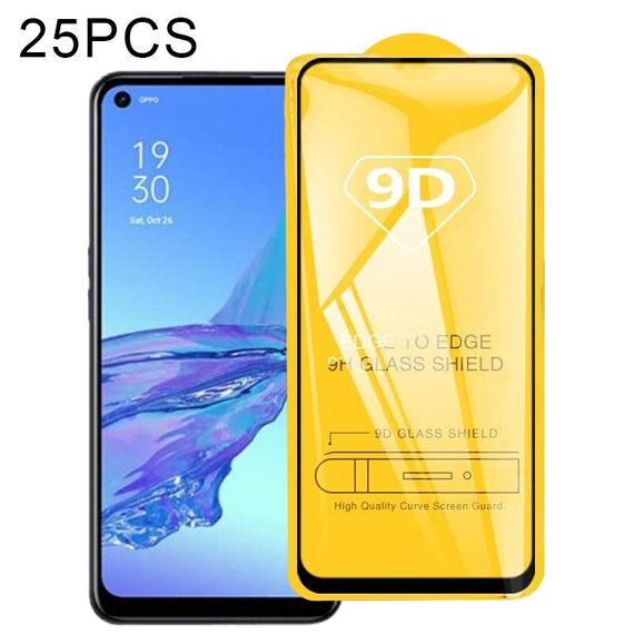 Per OPPO A32 2020 25 PCS 9D Pellicola intera a schermo intero a schermo intero