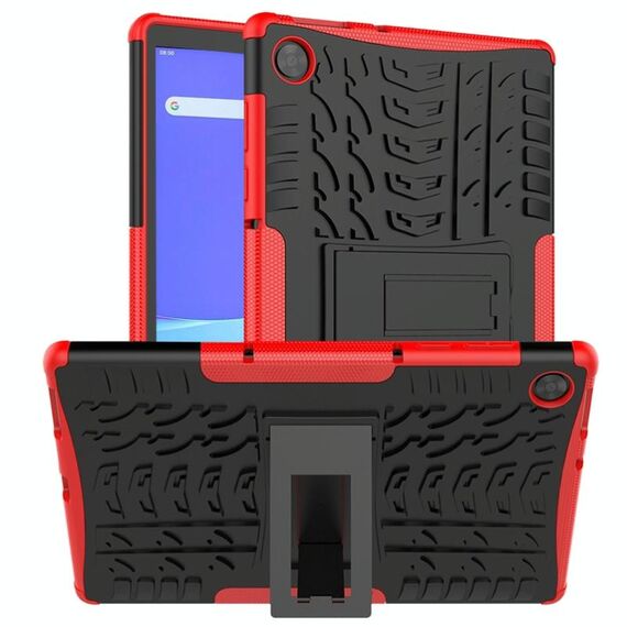 Per Lenovo Tab M10 HD Gen 2 (TB-X306F) Custodia antiurto per pneumatici TPU + PC con supporto (rosso)