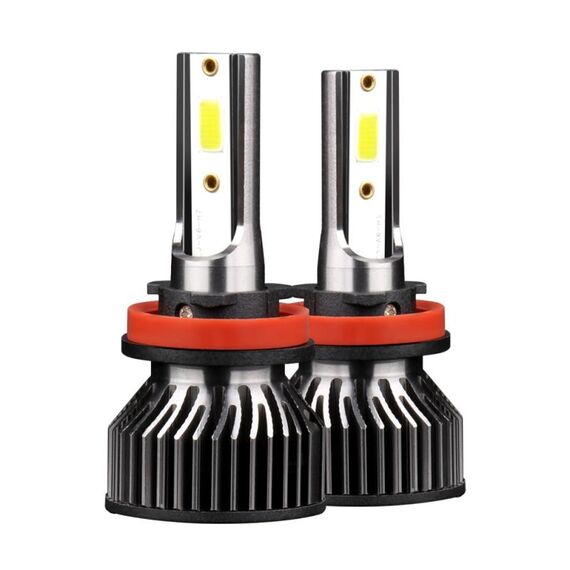 F2 H8 / H9 / H11 2 PCS DC9-36V / 25W / 6000K / 2500LM IP68 auto impermeabile Auto LED faro (luce bianca fredda)