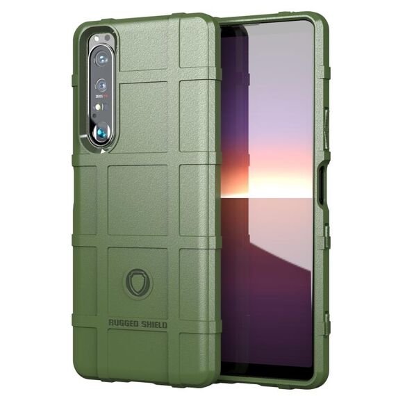 Per Sony Xperia 1 III Custodia integrale Antiurto antiurto (verde)