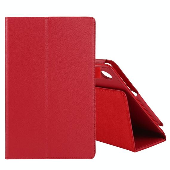 Per Lenovo Tab M10 HD Litchi Texture Sexy Color Color Horizontal Custodia in pelle flip con titolare e penna slot (rosso)