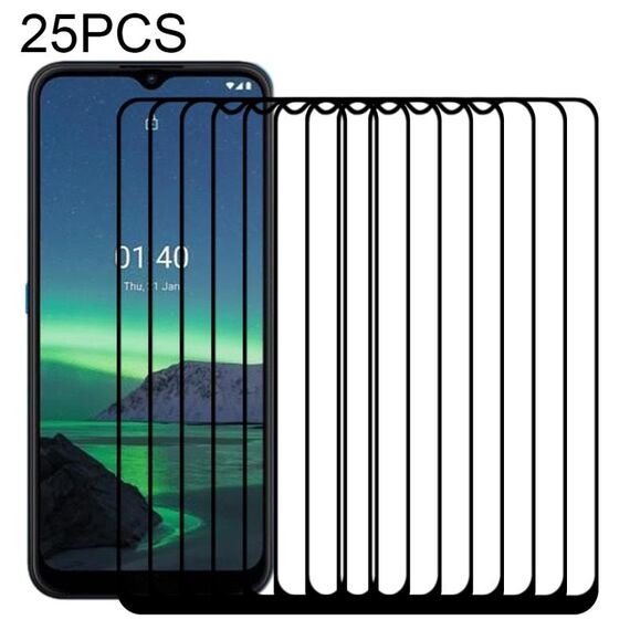 Per Nokia 1.4 25 PCS Pellicola intera a schermo intero in vetro temperato