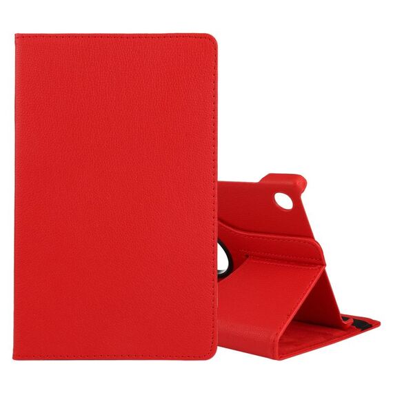 Per Lenovo M10 HD Litchi Texture Colore solido Colore orizzontale in pelle flip con titolare e slot da penna (rosso)