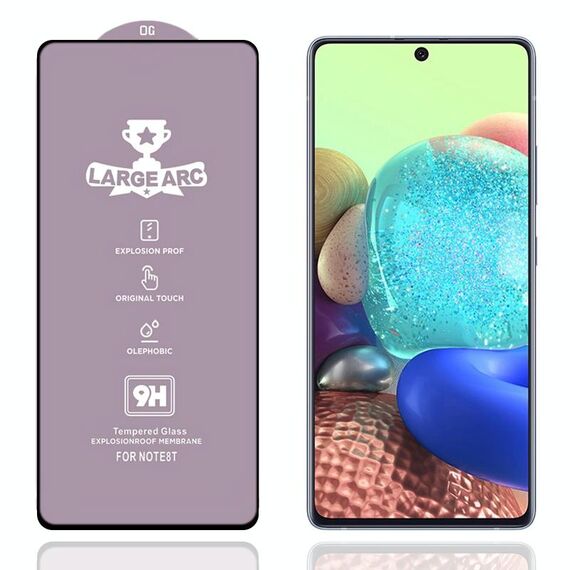 Per Samsung Galaxy A71 5G 9h HD GRANDE Arc High Allumina Full Screen Schermo in vetro temperato