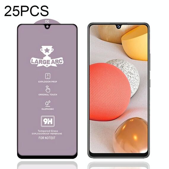 Per Samsung Galaxy A42 25 PCS 9h HD GRANDE ARC High ALUMINA Pellicola in vetro temperato a schermo intero