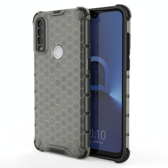 Per Alcatel 1s (2020) Ambito antiurto PC + Caso TPU (nero)