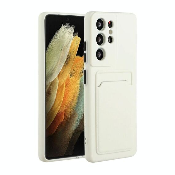 Per Samsung Galaxy S21 Ultra 5G Slot Slot Design Design antiurto TPU Custodia protettiva (Bianco)