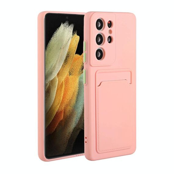 Per Samsung Galaxy S21 Ultra 5G Slot Slot Design Design antiurto TPU Cassa protettiva (rosa)