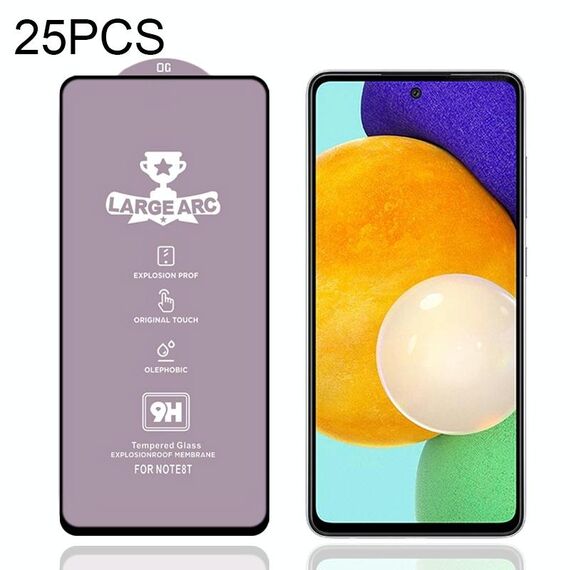 Per Samsung Galaxy A52 4G 25 PCS 9H HD GRANDE Arc High Allumina a schermo intero Pellicola in vetro temperato a schermo intero
