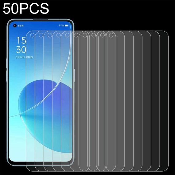 Per OPPO RENO6 5G / RENO6 Lite / Reno7 5G / RENO7 SE 5G / A96 50 PCS 0.26mm 9h 2,5D Pellicola in vetro temperato