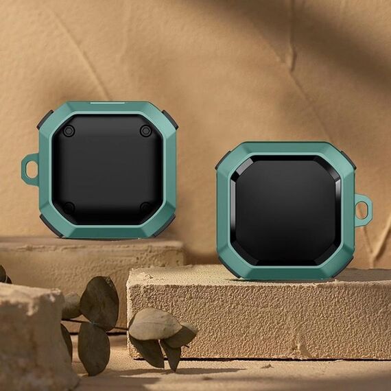 Auricolari wireless Thunder BattleGear Cassa protettiva anti-caduta con gancio per Samsung Galaxy Boccioli Live (Apple Green)