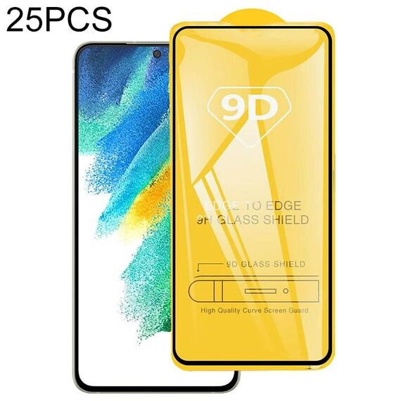 Per Samsung Galaxy S21 FE 5G 25 PCS 9D Pellicola in vetro temperato a schermo intero