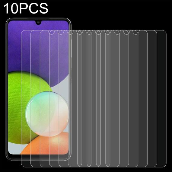 Per Samsung Galaxy A22 4G 10 PCS 0,26 mm 9h 2,5D film in vetro temperato
