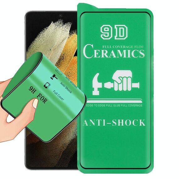 Per Samsung Galaxy S21 Ultra 5G 9D Full Screen Pellicola intera in ceramica