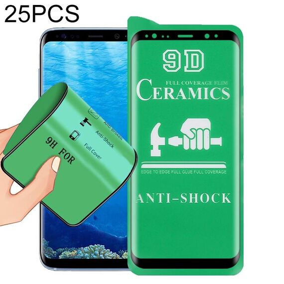Per Samsung Galaxy S8 + 25 PCS 9D Full Schermo intero Pellicola in ceramica