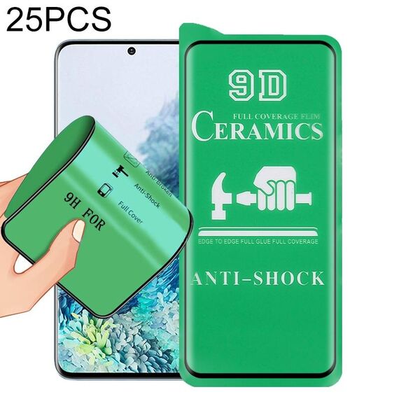 Per Samsung Galaxy S20 + 25 PCS 9D Schermo intero completa Colla Film ceramica