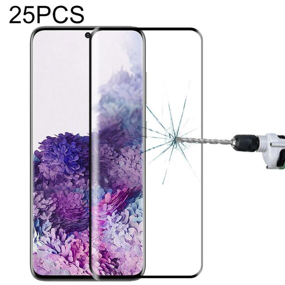 Per Galaxy S20 25 PCS 3D bordo curvo a schermo intero in vetro temperato