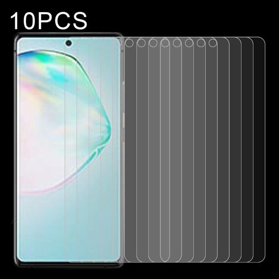 Per Galaxy A91 10 PCS 0.26mm 9H Durezza superficiale 2.5D Pellicola non a schermo intero in vetro temperato antideflagrante
