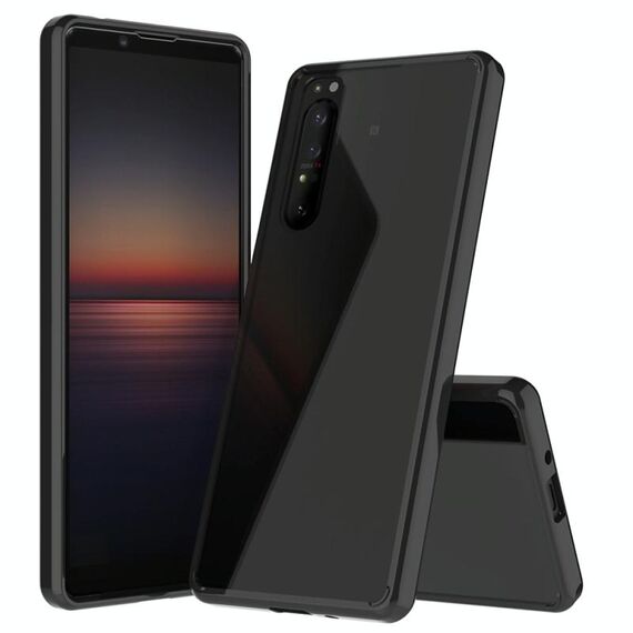 Per Sony Xperia 1 II TPU antigraffio + custodia protettiva acrilica (nera)