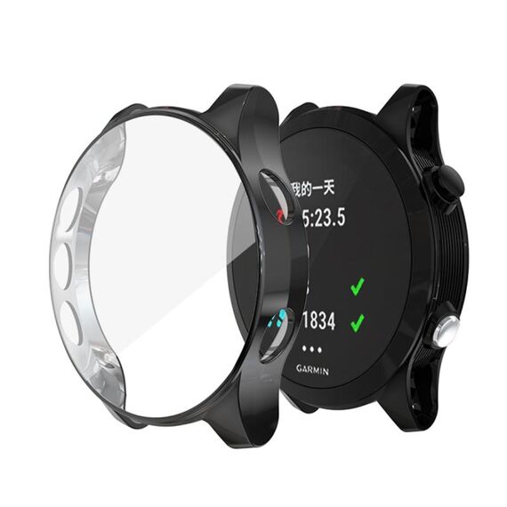 Per Garmin Forerunner 935 TPU Custodia per orologi elettroplafati (nera)