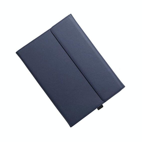 Per Microsoft Surface Pro 7/7+ Texture in microfibra in microfibratura in microfibra con custodia a flip orizzontale magnetica con slot e supporto per penne (blu)