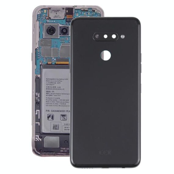 Rivestimento batteria posteriore per LG K50S LMX540HM LM-X540 LM-X540BMW LMX540BMW (nero)