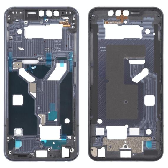 Cornice anteriore LCD Piastra di lunetto per LG G8S Thinq LMG810 LM-G810 LMG810EAW (nero)