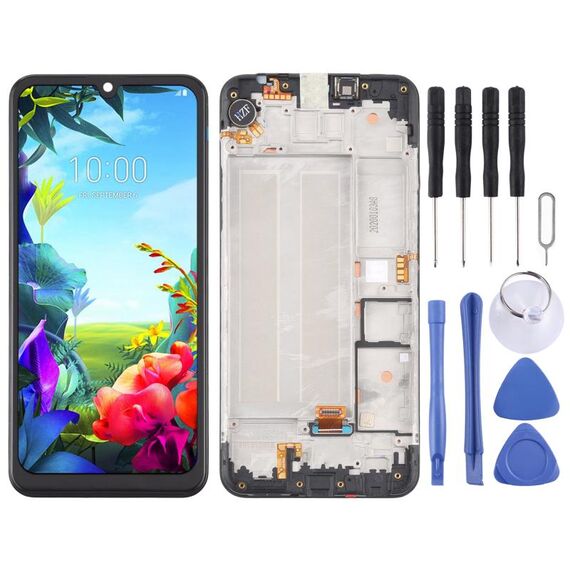 Schermo LCD TFT per LG K40S LMX430HM LM-X430 Digitizer Assemblaggio completo con cornice