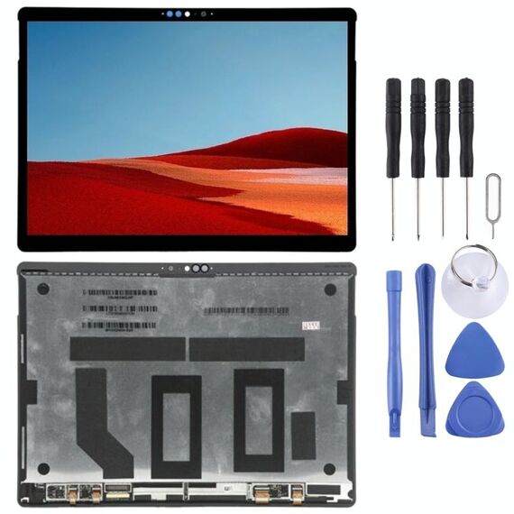 Schermo LCD originale per Microsoft Surface Pro X 1876 M1042400 con digitalizzatore assemblaggio completo (nero)