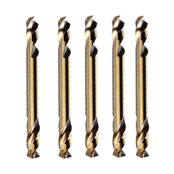 10 PCS M35 Cobalto-contenente torsione contringa bit in acciaio ad alta velocità doppia testa metallo in acciaio piastra di espansione trapano foro, modello: doppia testa 3.2mm