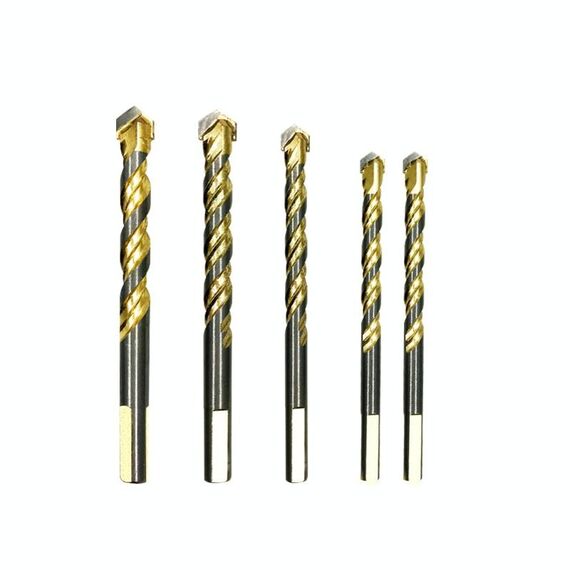 6mm + 6mm + 8 mm + 10mm + 12mm King Plated King Puncio in porcellana Brick Glass Brick Drill Twist Twist Triangle Drill