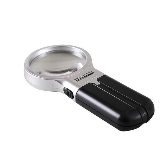 TH7006 Multi-funzione Pieghevole Specchio d'ingrandimento con lampada a LED Tenere la staffa a lettura a due scopi Riparazione acrilica Acrilico 3 volte lente d'ingrandimento