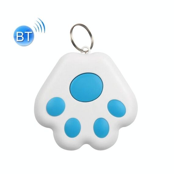 2 PCS HYC-09 Dog PAW Bluetooth Anti-Lost Device Anti-Lost Device PET Tracking Localitor Keychain Smart Ricerca Allarme a due vie (Azzurro)