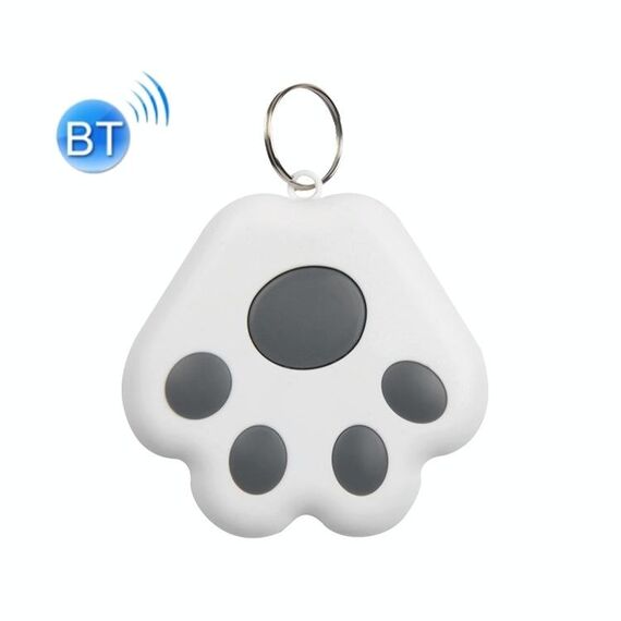 2 PCS HYC-09 Dog PAW Bluetooth Anti-Lost Device Anti-Lost Device PET Tracking Playator Keychain Smart Ricerca Allarme a due vie (grigio scuro)