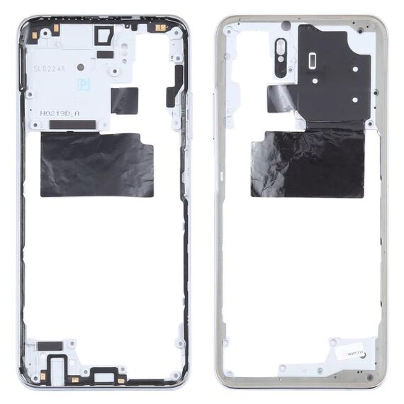 Piatto a cornice medio cornice per Xiaomi Redmi Nota 10 M2101K7ai M2101K7AG (bianco)
